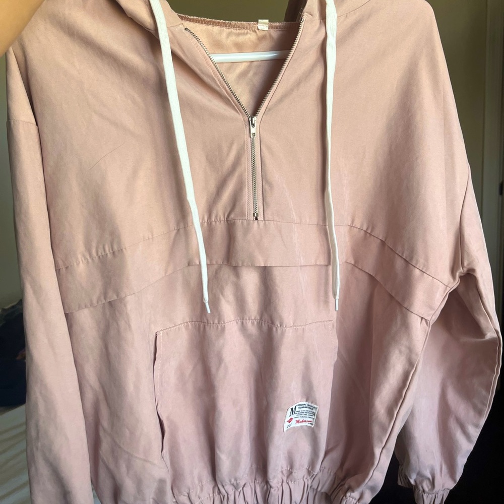 Light pink pullover jacket